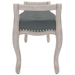 vidaXL Banc Gris foncé 110x45x60 cm Tissu