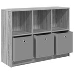 vidaXL Buffet avec tiroir Gris Sonoma 102 x 32 x 73 5 cm