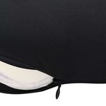 vidaXL Coussin de Dos avec oreiller Noir 40 x 32 x 13 cm Polyester