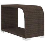 vidaXL Salon de jardin 10 Pièces avec coussins Résine tressée Marron