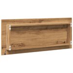 vidaXL Miroir de salle de bain à LED chêne artisanal bois d'ingénierie