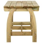 vidaXL Table de jardin 160x74x75 cm Bois de pin imprégné