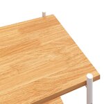 vidaXL Étagère à 5 niveaux blanc et chêne 80x40x163 cm