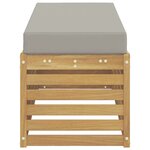 vidaXL Banc de Jardin Blanc 115 x 43 x 45 cm Bois d'Acacia Massif