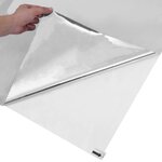 vidaXL Film solaire réfléchissant statique Argent 90 x 500 cm PVC