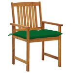 vidaXL Chaises de jardin avec coussins 6 Pièces Bois d'acacia massif