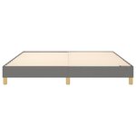 vidaXL Cadre de lit sans matelas gris foncé 180x200 cm tissu