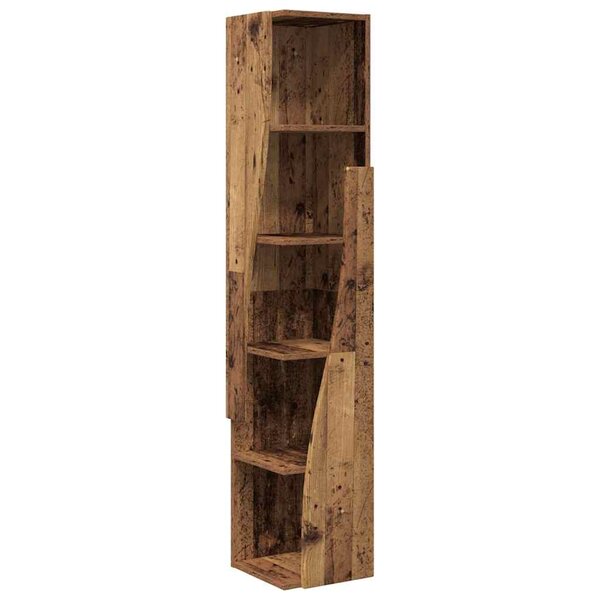 vidaXL Meuble d'angle Bois ancien 27 5x27x140cm Bois d'ingénierie