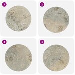 vidaXL Dessus de table Gris Ø50x2 5 cm Marbre