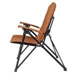 Bo-camp chaise de camping pliable stanwix beige argile