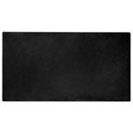vidaXL Tapis en Fourrure Synthétique de Lapin Olite Noir 80 x 150 cm