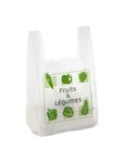 (lot  de 500) sac bretelle 50 µ liassé impression métier fruits & légumes