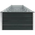 vidaXL Lit surélevé de jardin Acier galvanisé 480x80x45 cm Anthracite