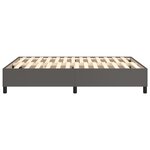 vidaXL Cadre de lit Gris 140x200 cm Similicuir