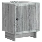 vidaXL Cabinet de chevet Sonoma gris 43 x 34 5 x 50 cm