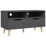 vidaXL Meuble TV gris 90x40x48 5 cm bois d'ingénierie