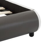 Vidaxl cadre de lit avec led anthracite similicuir 160 x 200 cm