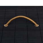 Vidaxl panier à linge bambou noir 83 l