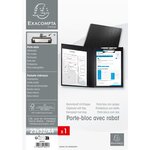 Porte-bloc À Rabat Papier Enduit - Format 23x32cm Pour A4 - Noir - X 10 - Exacompta