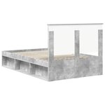 vidaXL Cadre de lit Béton 120 x 200 cm Bois de pin massif