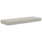 vidaXL Coussin de Siège d'Extérieur Gris 111 5 x 40 x 8 cm