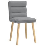 vidaXL Chaises à manger lot de 2 gris clair tissu