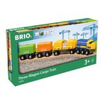 Brio World Long Train de Marchandises - Accessoire Circuit de train en bois - Ravensburger - Mixte des 3 ans - 33982