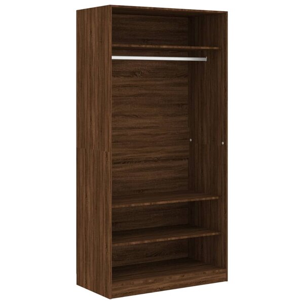 vidaXL Garde-robe chêne marron 100x50x200 cm bois d'ingénierie