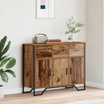 vidaXL Buffet Bois ancien 97 x 32.5 x 74.5 cm Bois d'ingénierie
