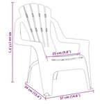 vidaXL Chaises de jardin pour enfants lot de 2 rose 37x34x44 cm PP