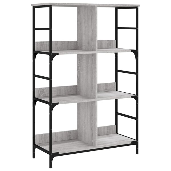 vidaXL Bibliothèque sonoma gris 78 5x33x117 5 cm bois d'ingénierie