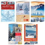 Lot de 10 cartes et enveloppes UNICEF - Nature en hiver