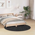 vidaXL Tapis Shaggy Anti-dérapant Gris foncé 160 x 160 cm PP