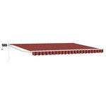 vidaXL Store rétractable manuel avec LEDs 5 x 3 m