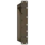 vidaXL Pieds de table basse en U  2 pièces  acier naturel  50 x (30-31) cm
