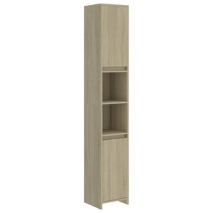 vidaXL Armoire de salle de bain Chêne sonoma Bois d'ingénierie