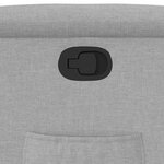 vidaXL Fauteuil inclinable gris nuage tissu