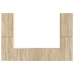 vidaXL Ensemble meuble TV 6 Pièces Chêne Sonoma Bois d'ingénierie