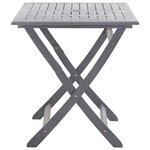 vidaXL Ensemble à manger de jardin 7 Pièces Bois d'acacia massif Gris