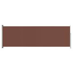 vidaXL Auvent latéral rétractable de patio 200x600 cm Marron