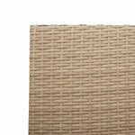 vidaXL Chaises empilables de jardin 2 Pièces Crème  Marron