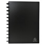 Porte-cartes de visite à anneaux et pochettes détachables A4 - Noir EXACOMPTA