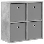vidaXL Buffet Gris béton 59 5 x 27 x 57 cm