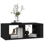 vidaXL Table basse Noir 100x50x36 cm Bois d'ingénierie