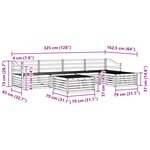 vidaXL Ensemble de canapés d'extérieur 6 Pièces Naturel