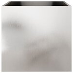vidaXL Jardinière argenté 49x47x46 cm acier inoxydable