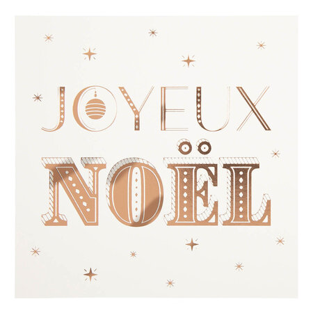 Carte de vœux etincelle joyeux noël - draeger paris