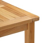 vidaXL Table de bar Naturel 150 x 75 x 105 cm Bois de teck massif
