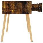 vidaXL Table de chevet chêne fumé 40x40x56 cm Aggloméré