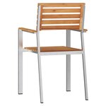 Chaises de jardin empilables vidaXL 6 Pièces 54.5x56x89 cm en teck massif